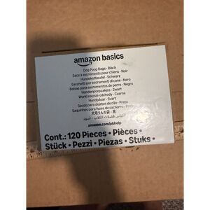 Amazon Basics Dog Poop Bags, 120 Count, Enhanced for Guaranteed Leakproof